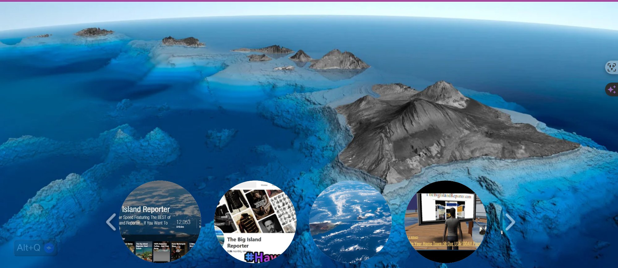 Stunning aerial view of Hawaiian volcanic islands surrounded by turquoise Pacific Ocean waters